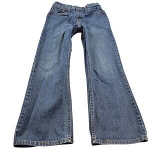 Levis 527 Jeans Boys 12 Bootcut Dark Wash Denim Western Cowboy Flaw*